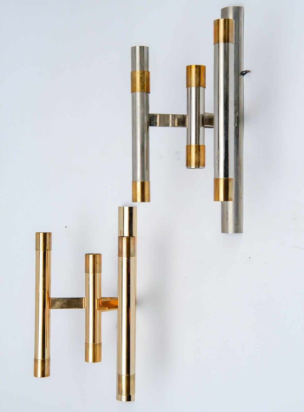 Six Lights Wall Sconces by Sciolari in Brass 1