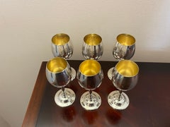 Six Liqueur Glasses in 800 Silver