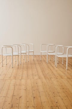 Six Locus Solus Chairs by Gae Aulenti. 1970's Italian