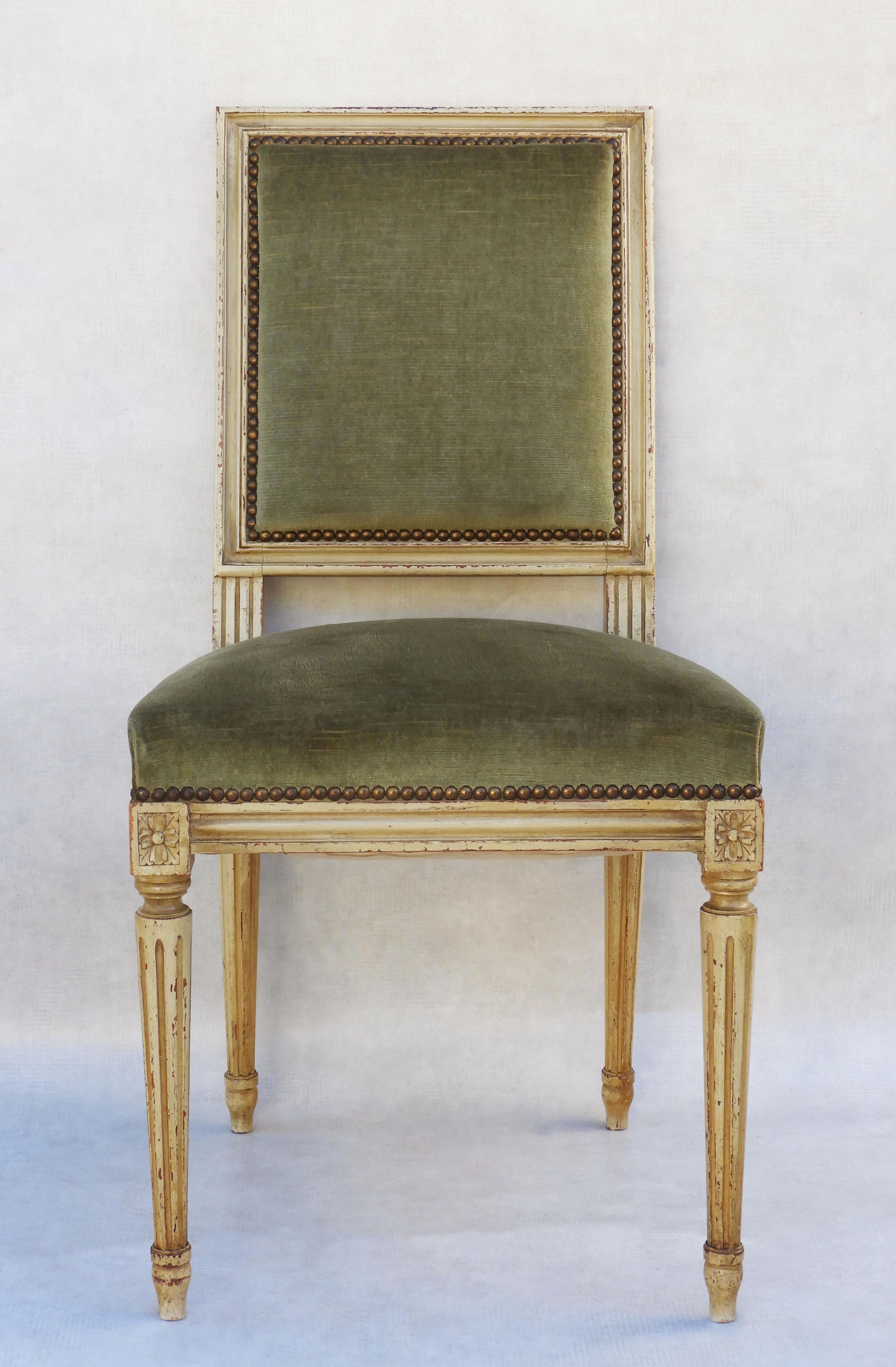 20th Century Six Louis XVI Dining Chairs, C1960, France For Sale