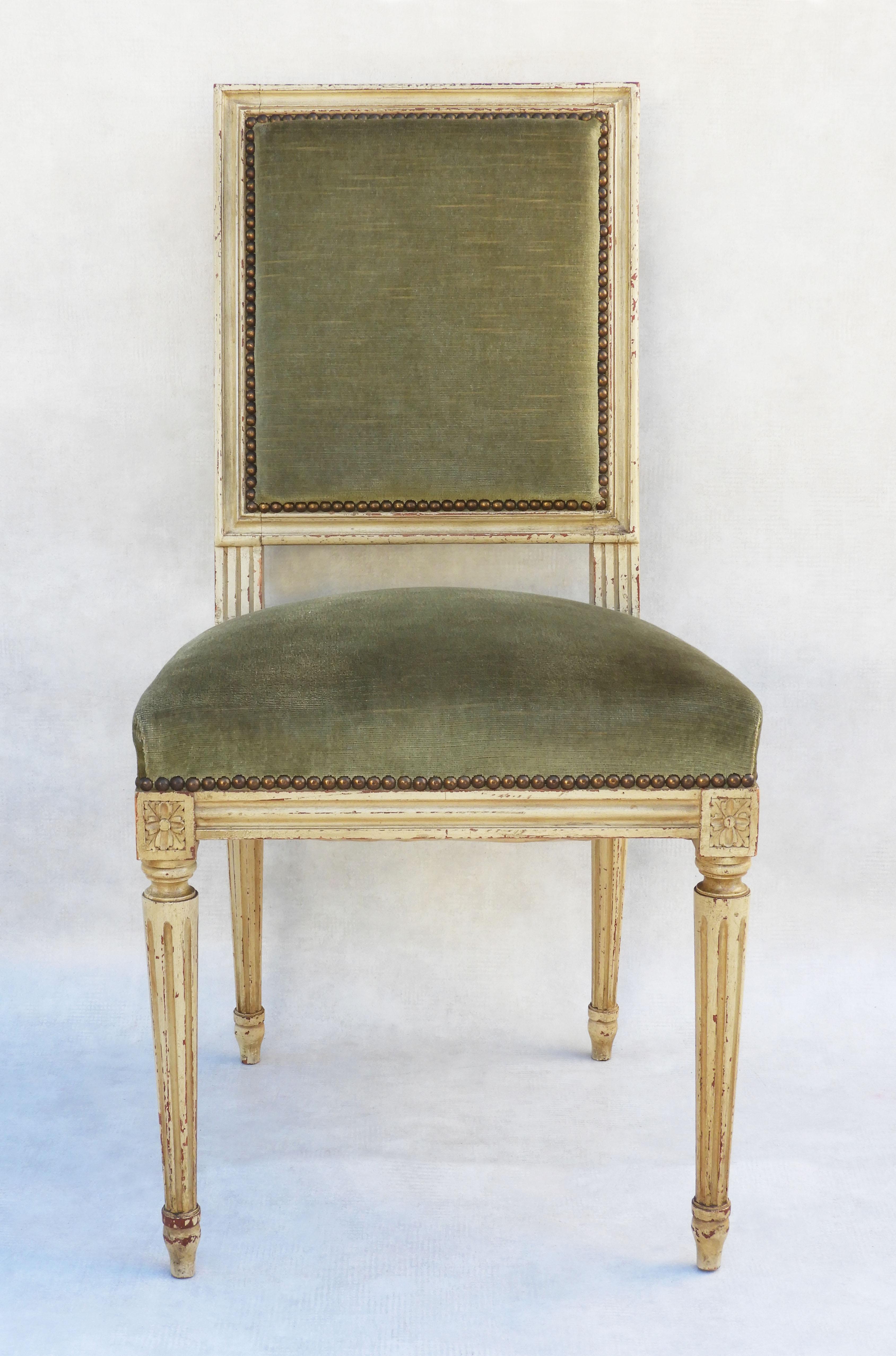 Six Louis XVI Dining Chairs, C1960, France For Sale 2