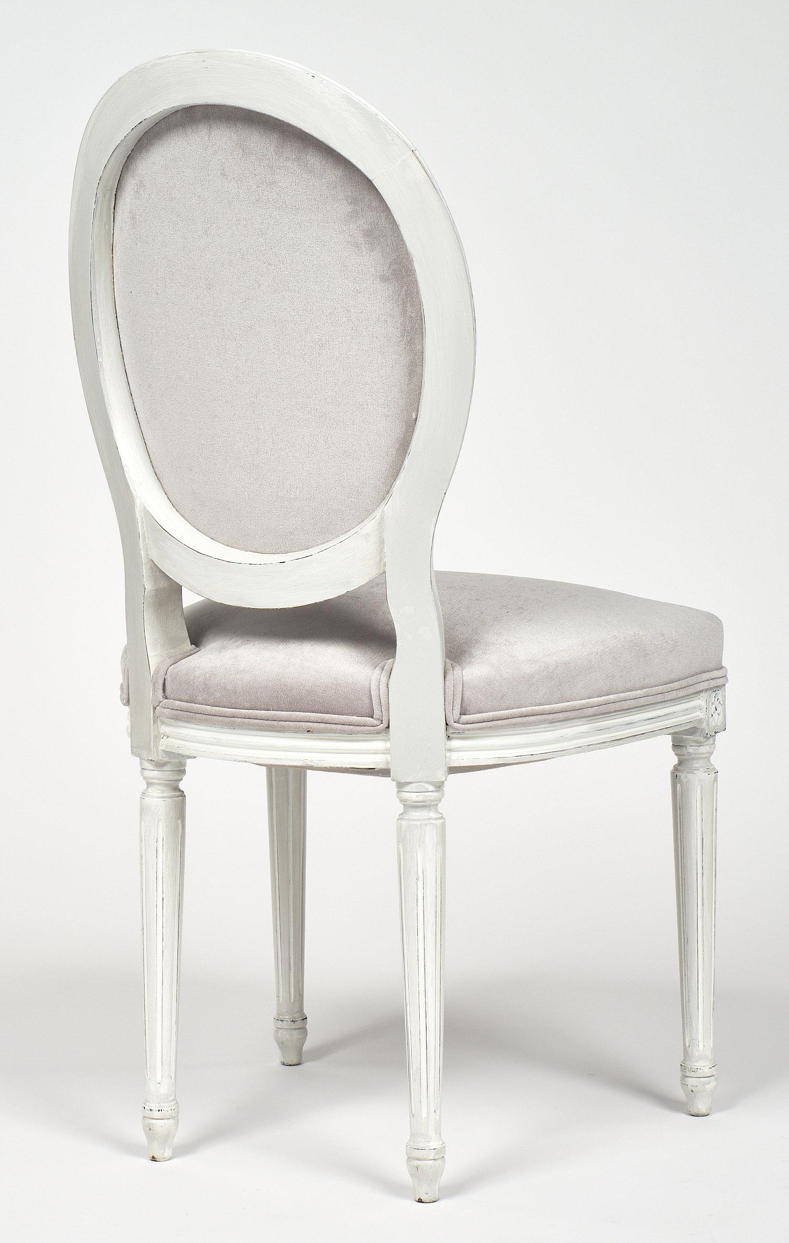 Early 20th Century Six Louis XVI Dining Chairs