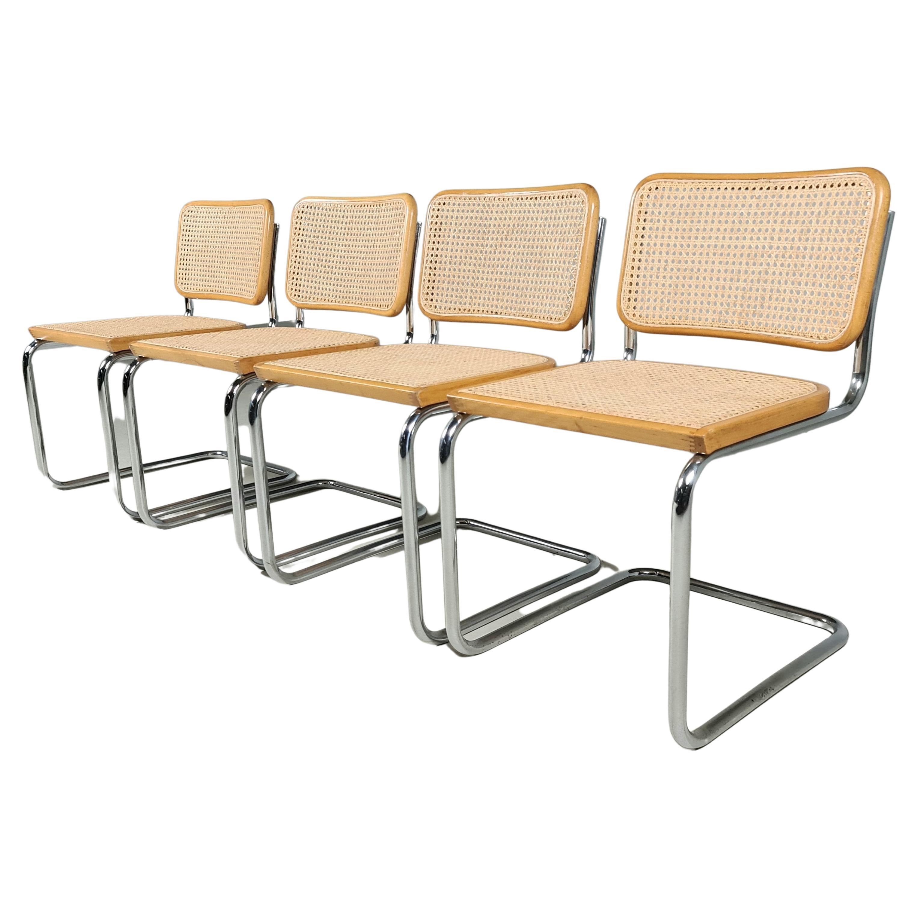 Four Marcel Breuer 'Cesca' Chairs for Gavina