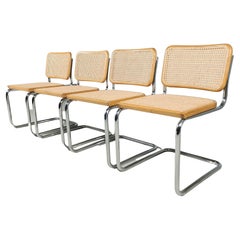 Quatre chaises « Césca » de Marcel Breuer pour Gavina