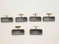 Six Mid-20th Century Italian Brass and Metal Wall Sconces
