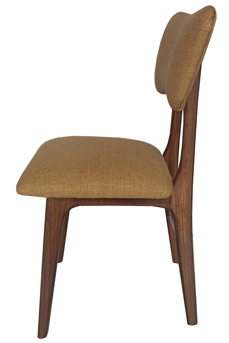 Polish Six Mid Century Butterfly Chairs, Tabacco Wool Millais by Dedar, Europe, 1960s For Sale
