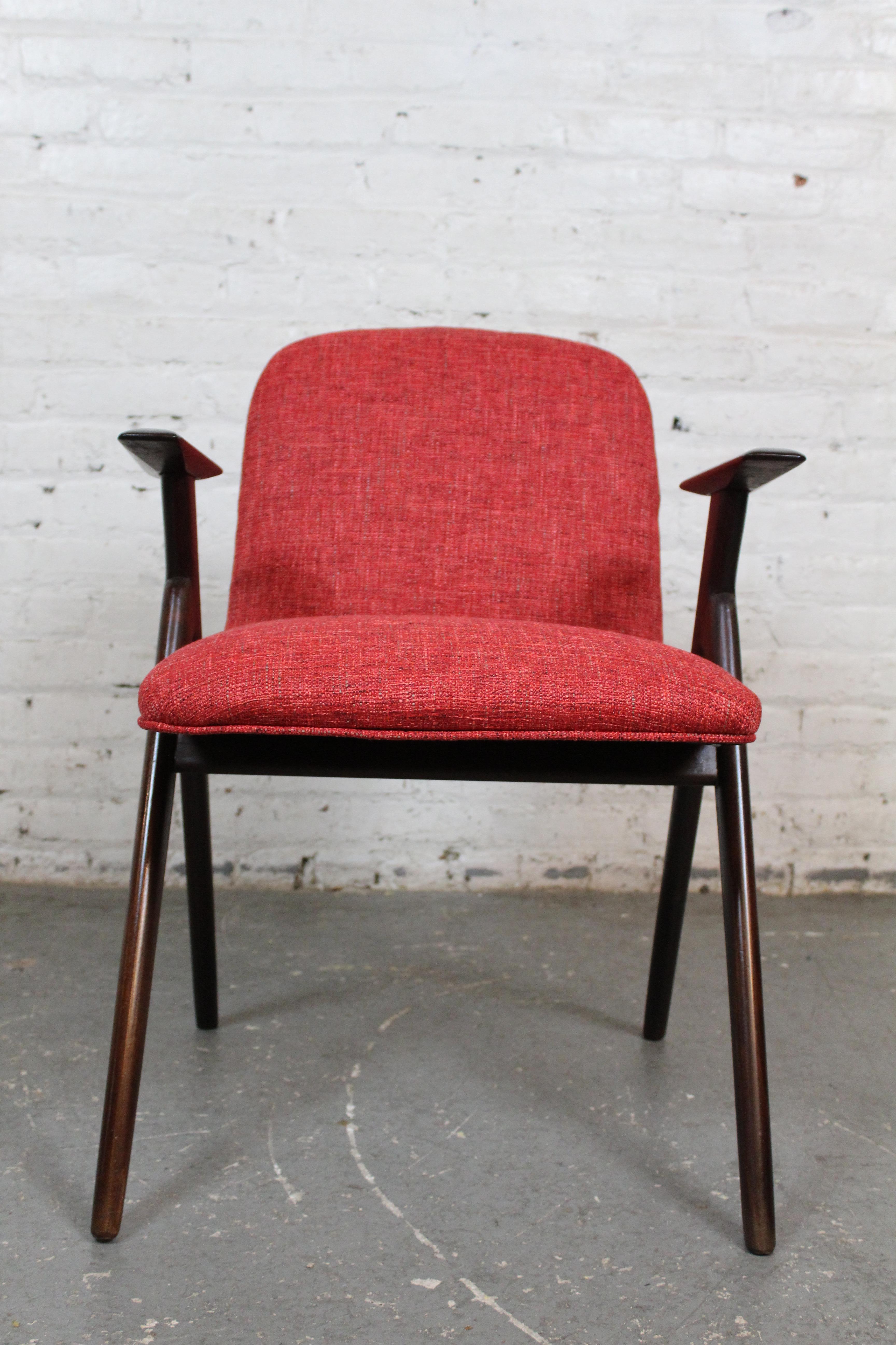 Six Mid-Century Compass Chairs by Luigi Vietti for Besana Italy For Sale 2