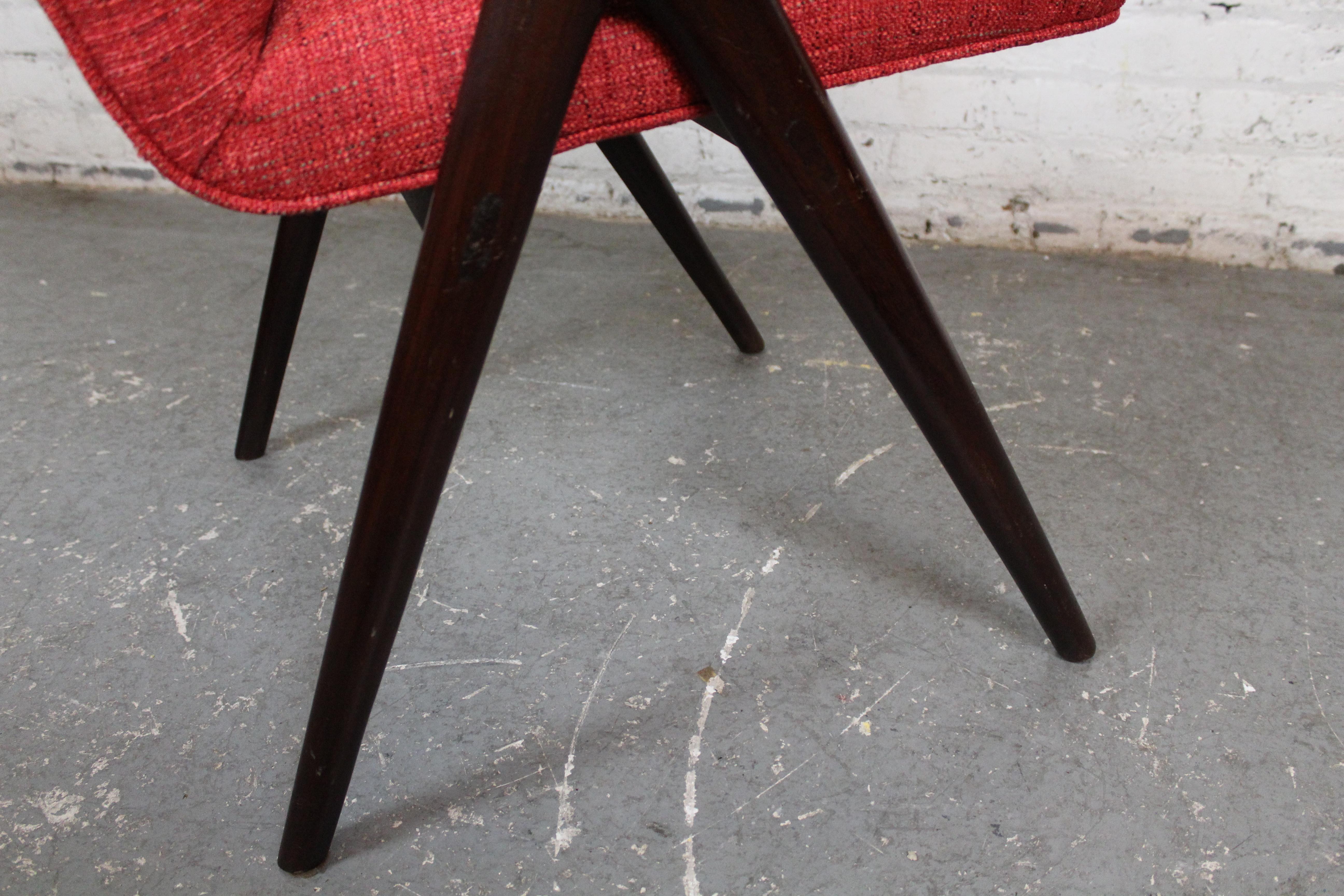 Six Mid-Century Compass Chairs by Luigi Vietti for Besana Italy For Sale 4