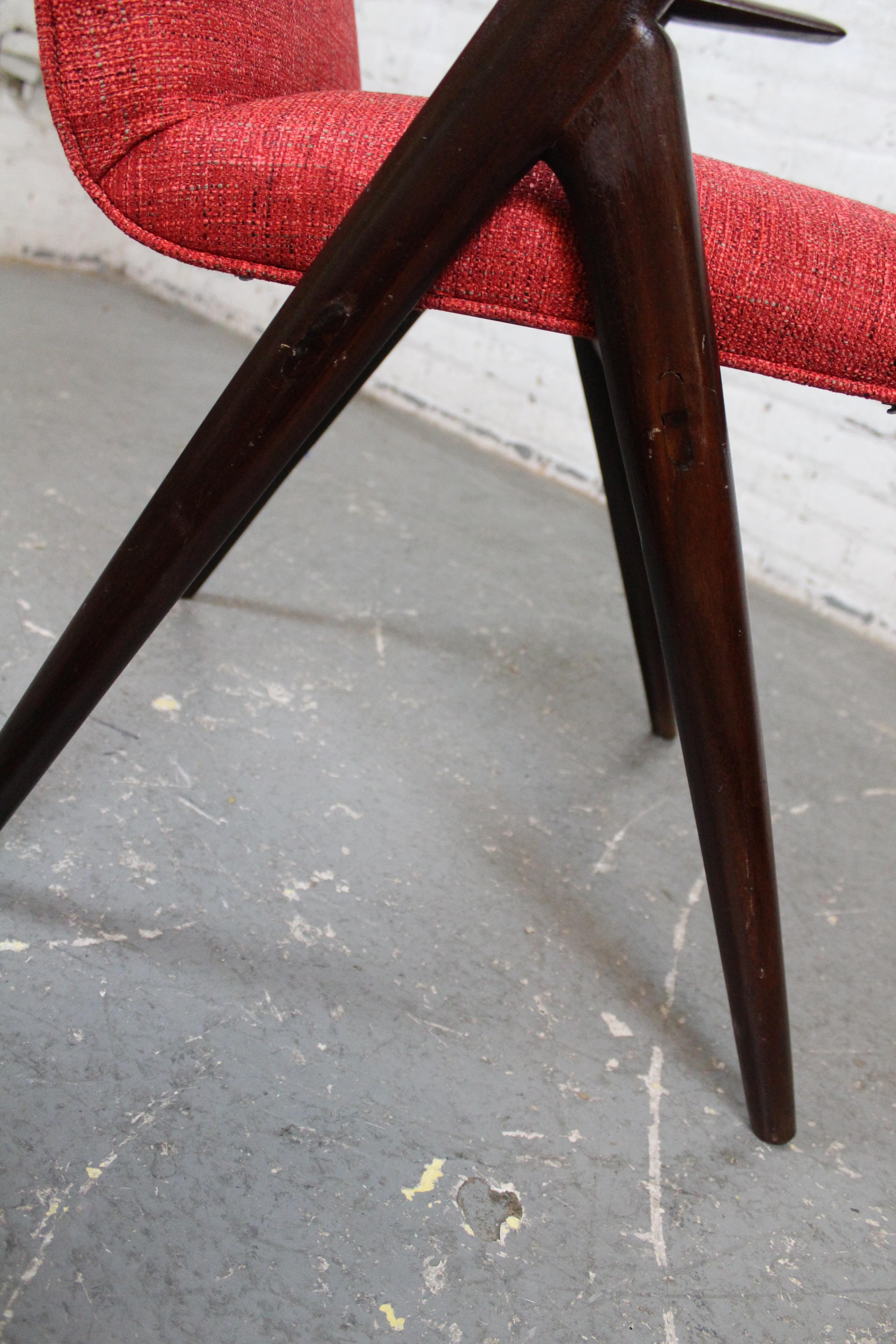 Six Mid-Century Compass Chairs by Luigi Vietti for Besana Italy For Sale 7