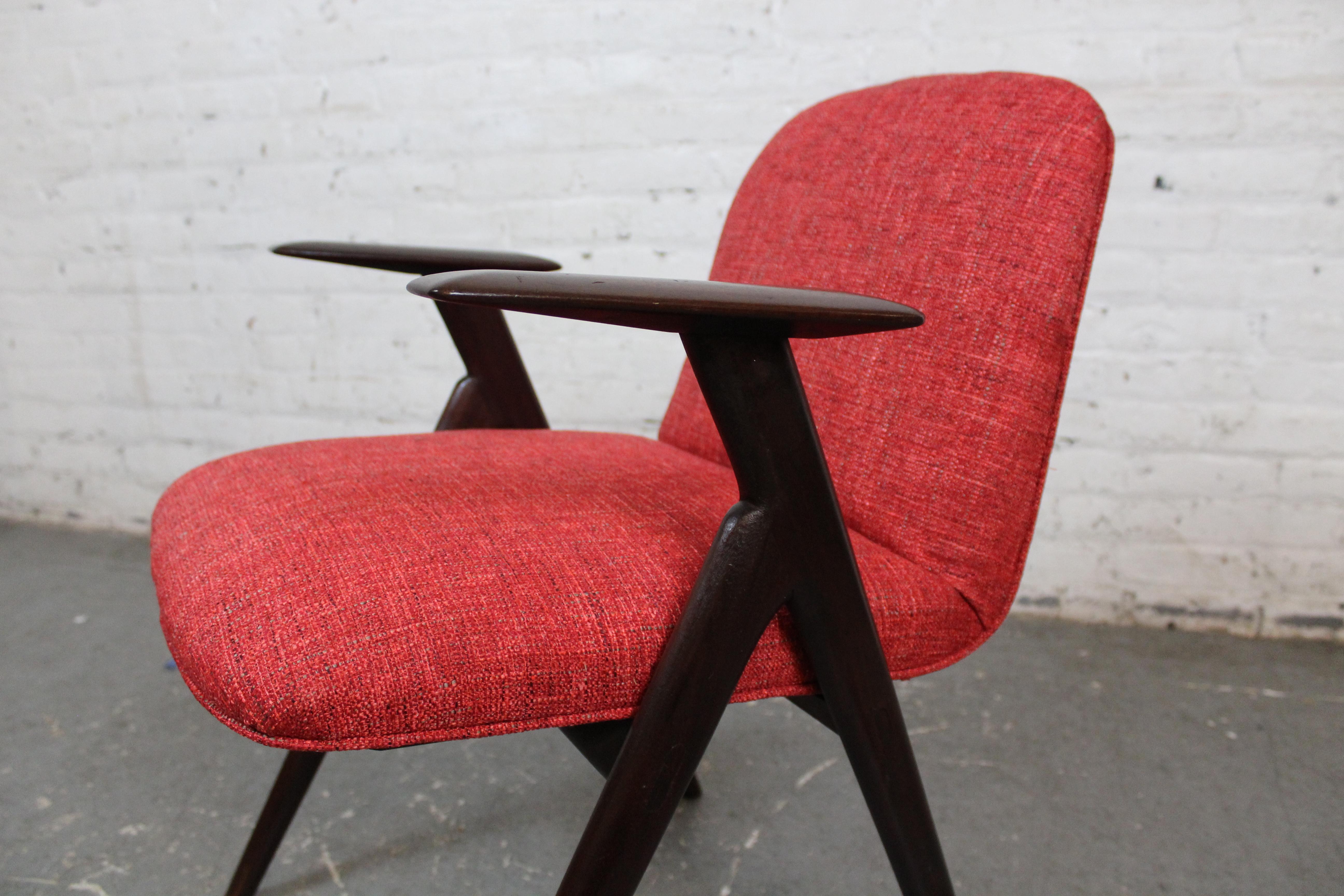 Six Mid-Century Compass Chairs by Luigi Vietti for Besana Italy For Sale 10