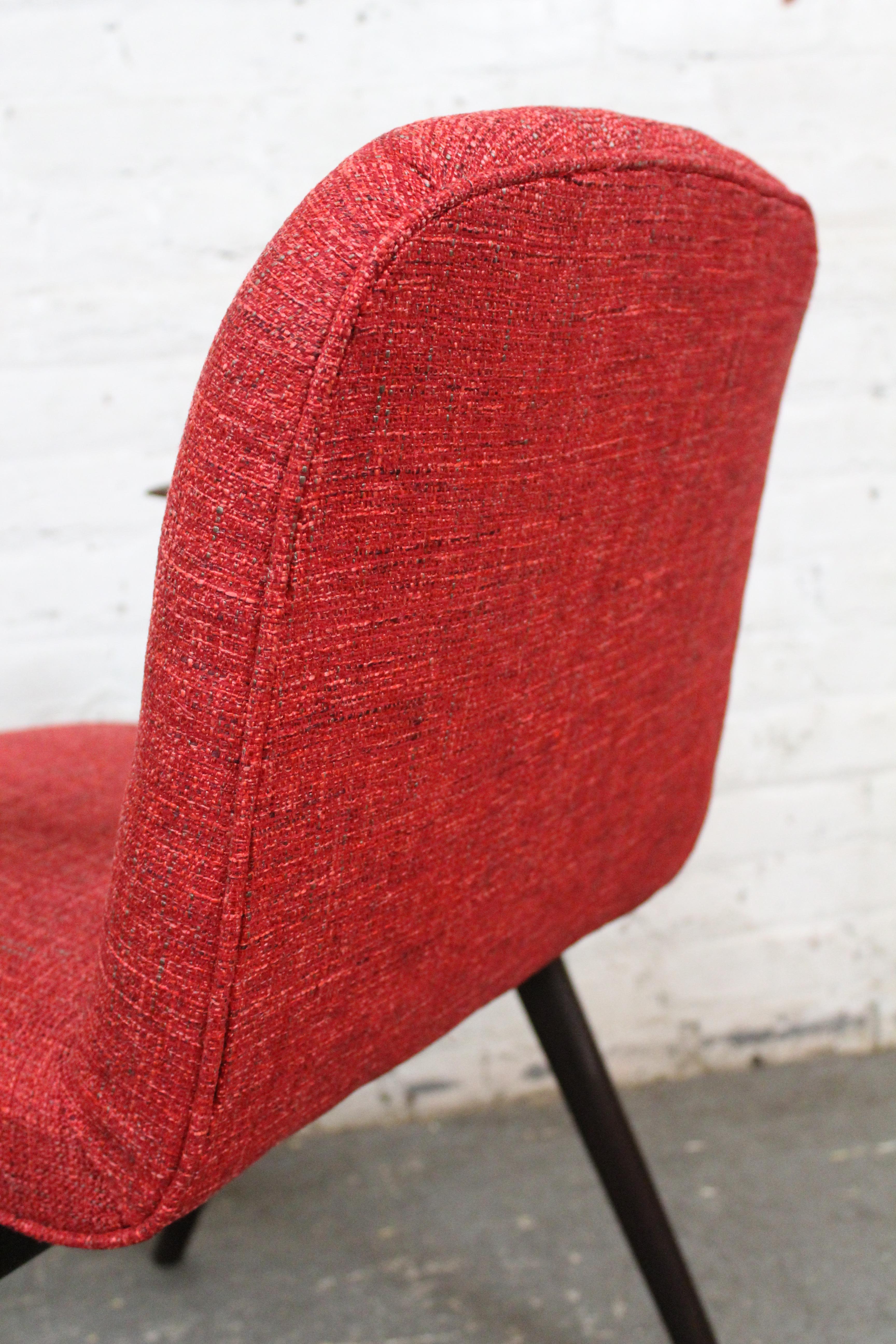 Six Mid-Century Compass Chairs by Luigi Vietti for Besana Italy For Sale 11