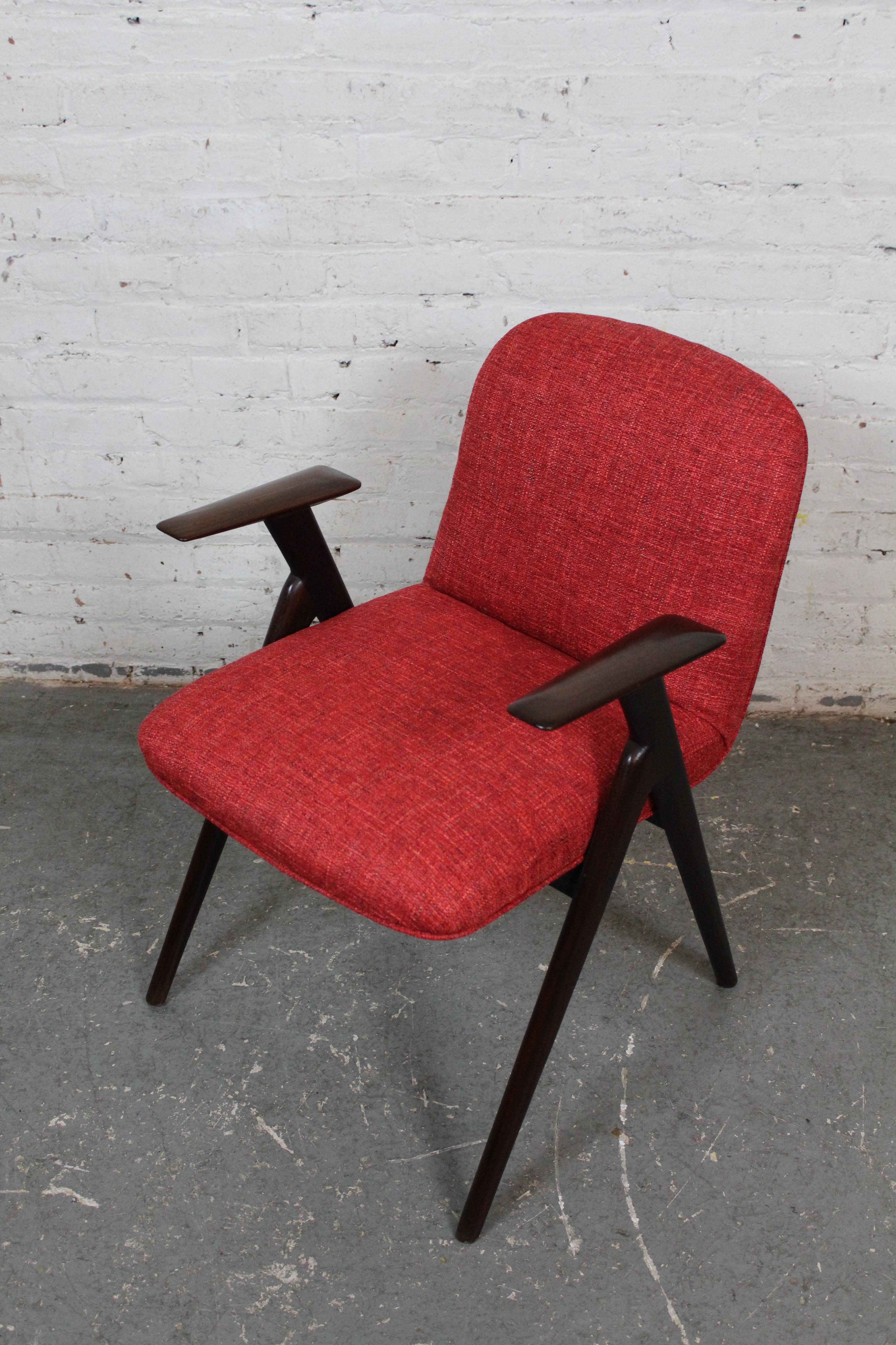 20th Century Six Mid-Century Compass Chairs by Luigi Vietti for Besana Italy For Sale