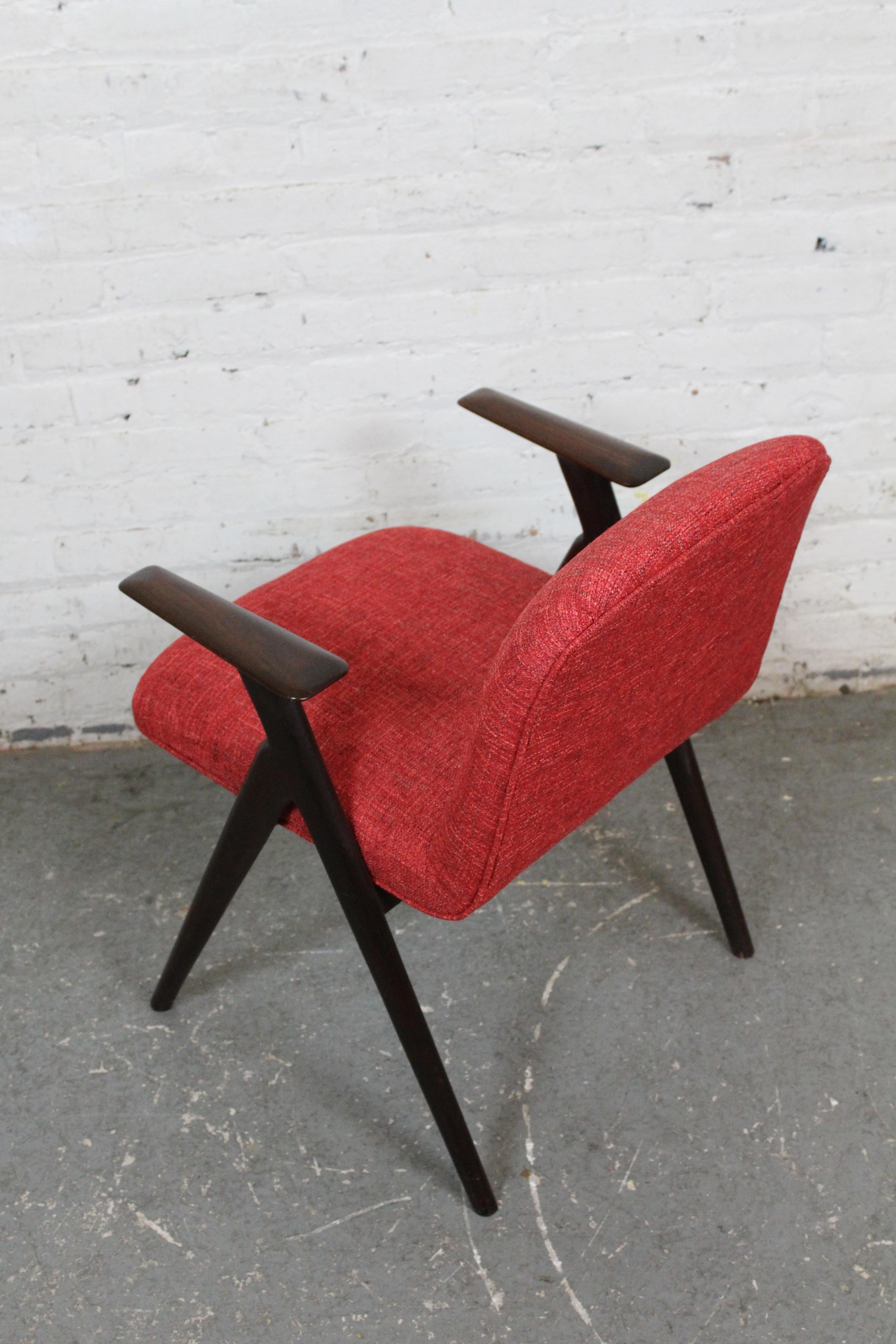 Six Mid-Century Compass Chairs by Luigi Vietti for Besana Italy For Sale 1