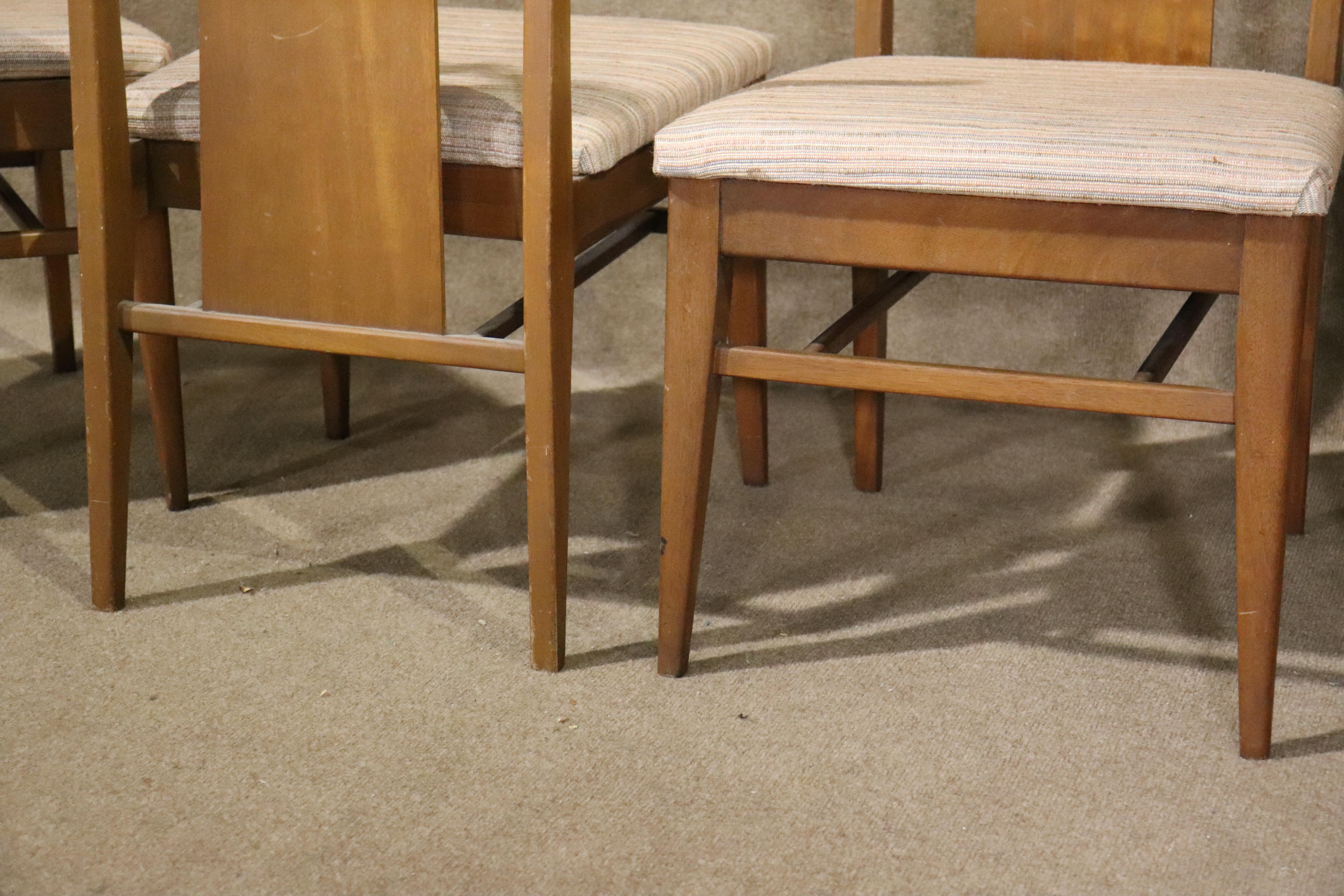 Six Mid-Century Dining Chairs For Sale 6