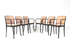 Six Mid-Century Modern Armchairs by Josef Hoffmann for Thonet/ Italcomma Pesaro