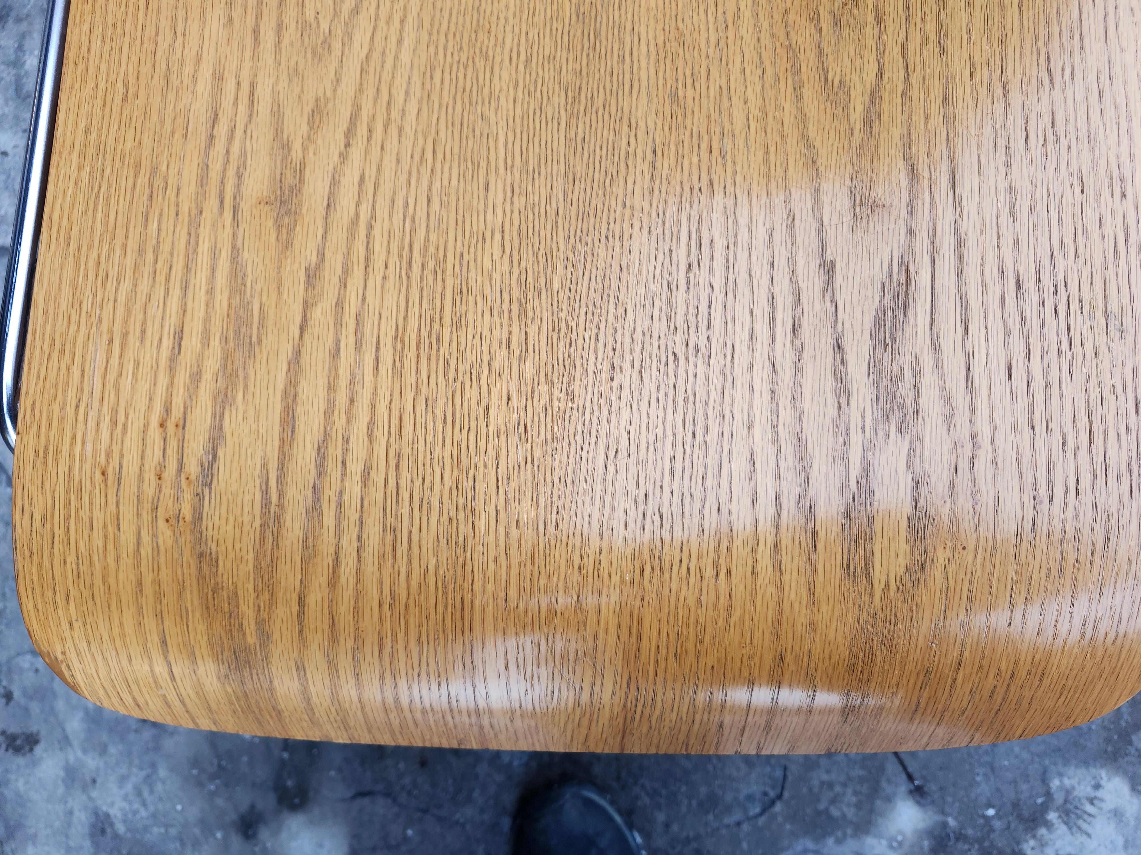 Six Mid-Century Modern Ash Stacking Chairs by David Rowland Iconic 40/4 Chair im Angebot 2