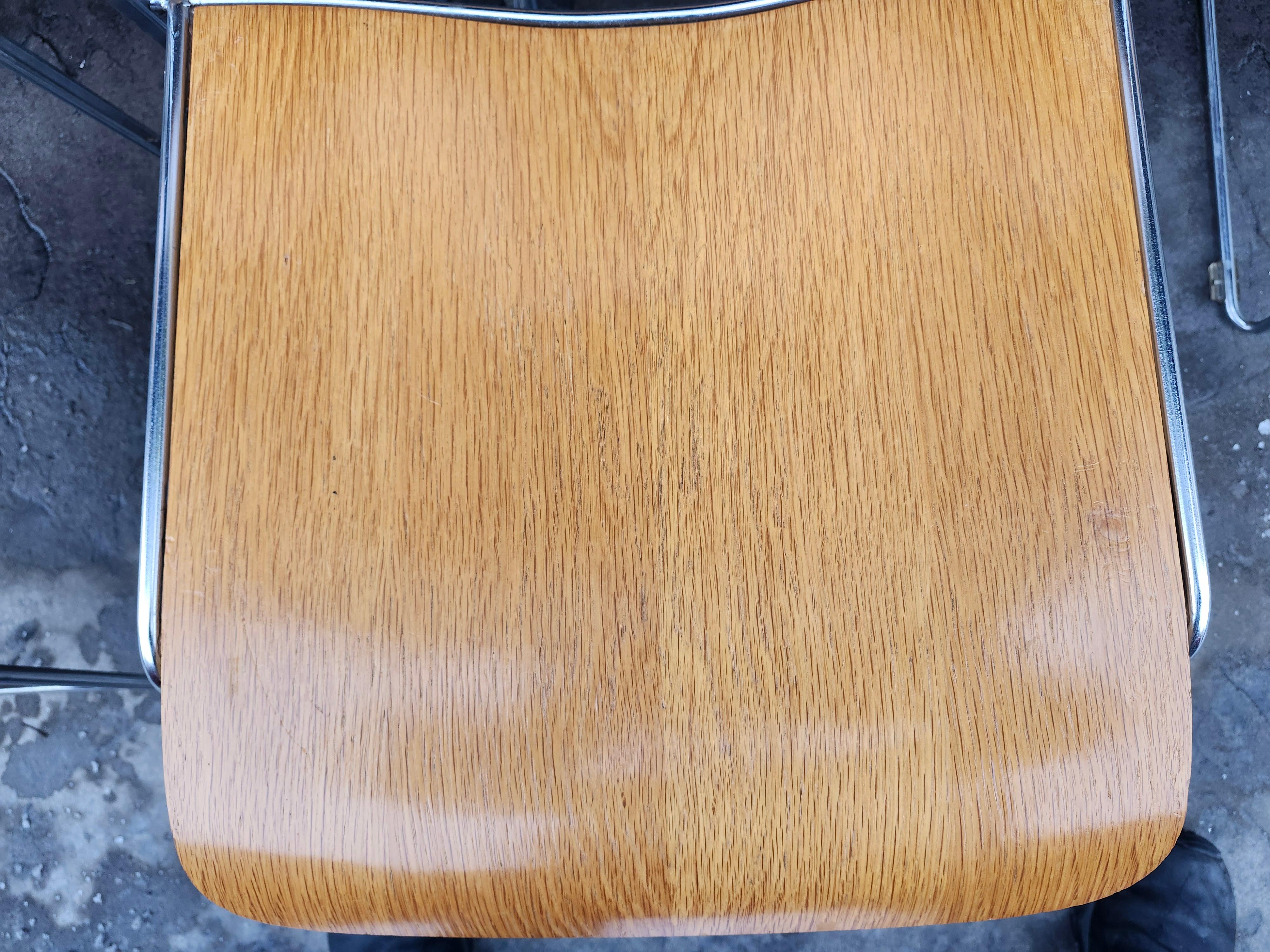 Six Mid-Century Modern Ash Stacking Chairs by David Rowland Iconic 40/4 Chair im Angebot 3