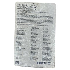 Sei sedie impilabili in frassino della modernità di metà secolo di David Rowland Sedia iconica 40/4