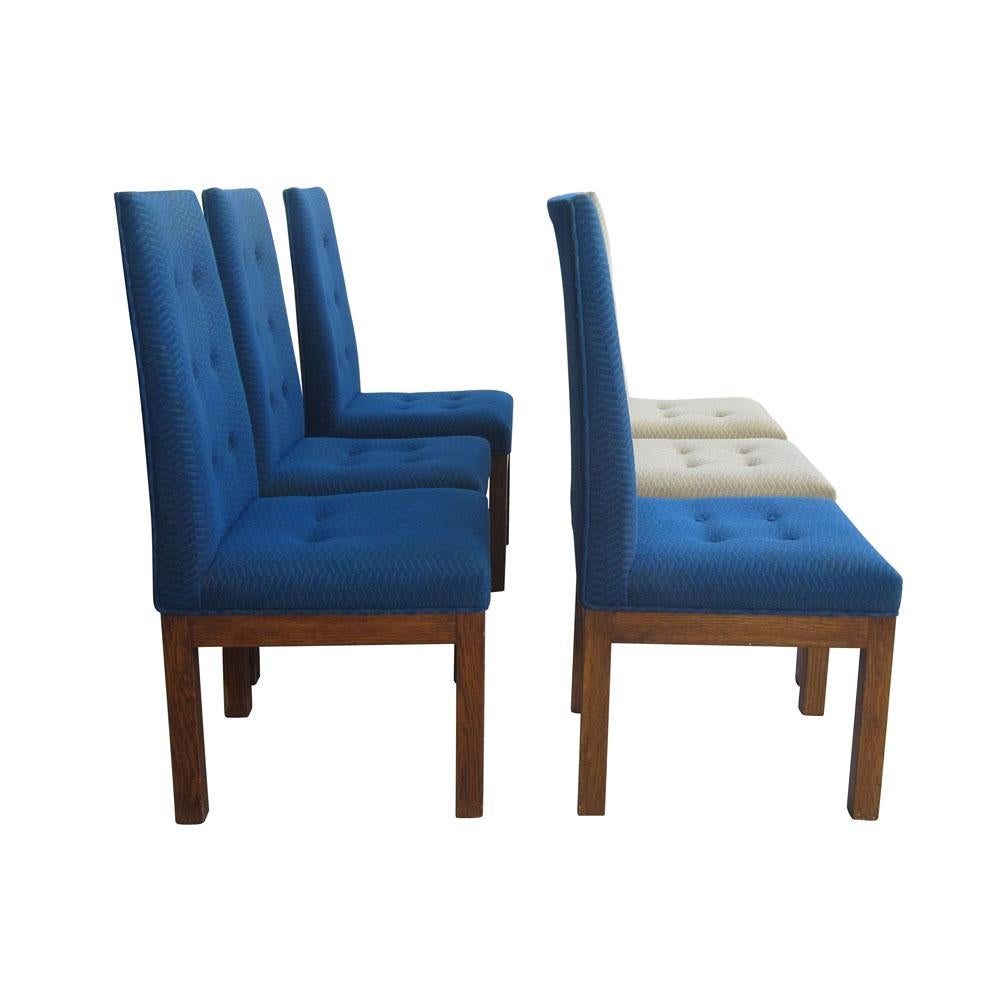 Mid-Century Modern Six chaises de salle à manger Glenn of California de style mi-siècle moderne en vente