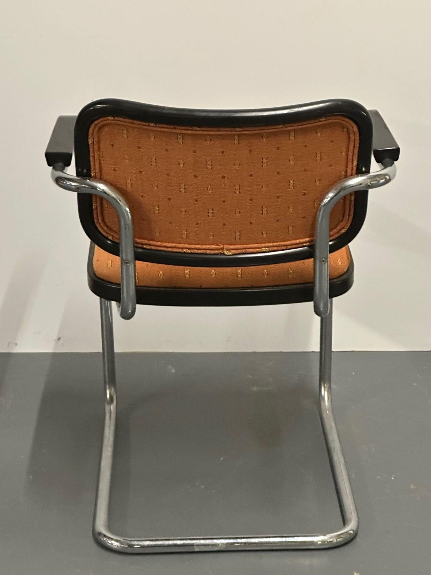 Six Mid-Century Modern Marcel Breuer for Knoll Cesca Chairs, Lacquer, 1960s 7