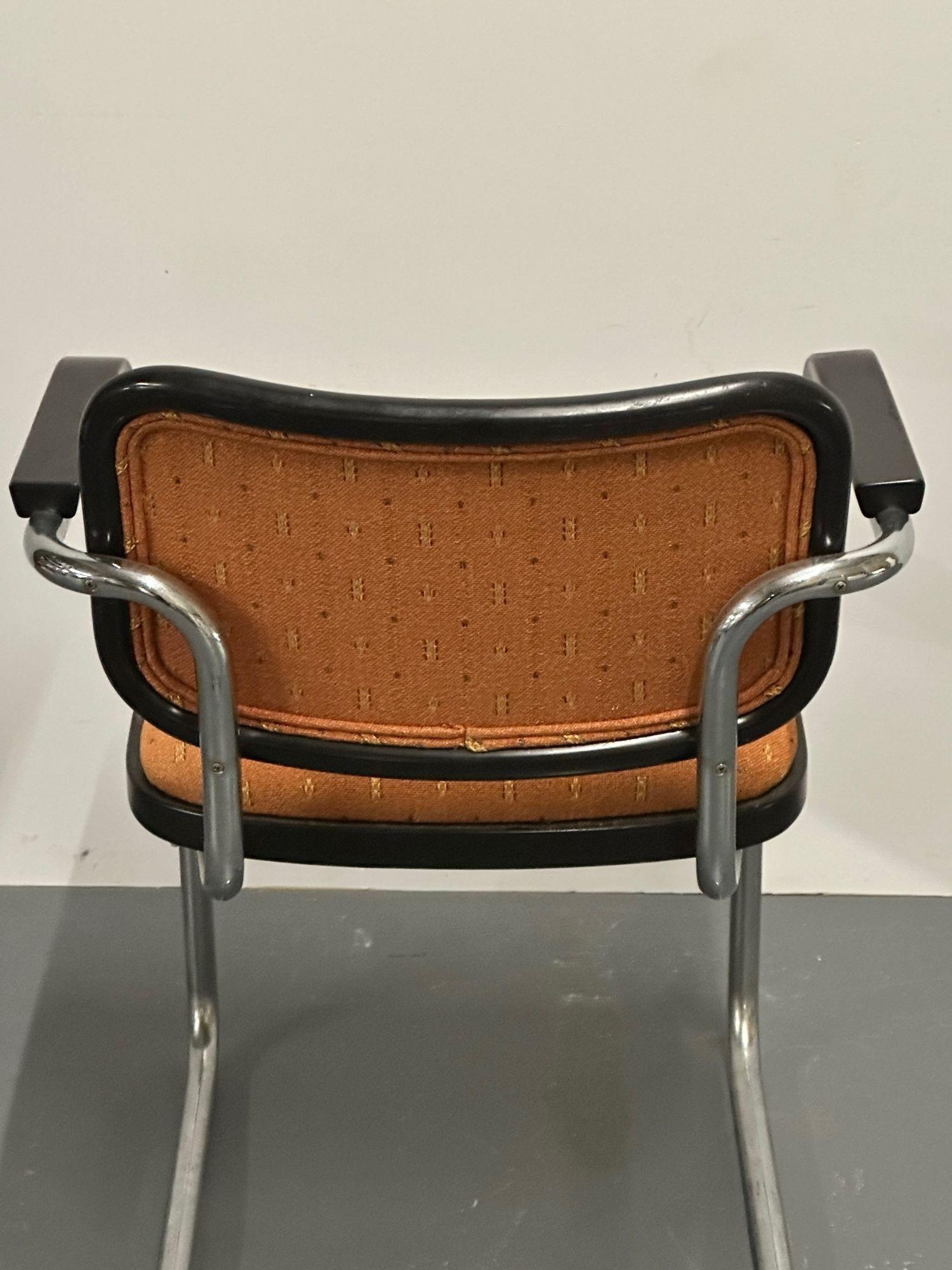 Six Mid-Century Modern Marcel Breuer for Knoll Cesca Chairs, Lacquer, 1960s 8