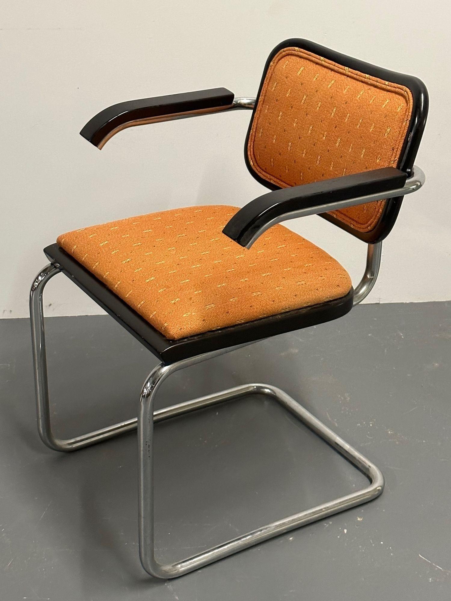 Six Mid-Century Modern Marcel Breuer for Knoll Cesca Chairs, Lacquer, 1960s 1
