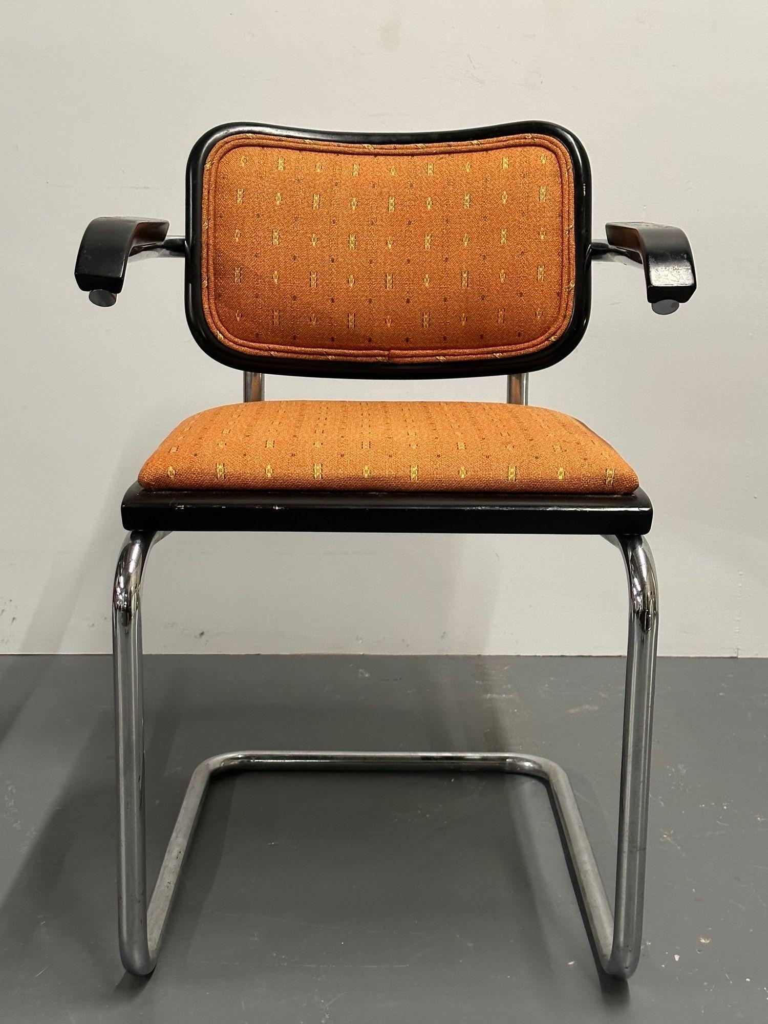 Six Mid-Century Modern Marcel Breuer for Knoll Cesca Chairs, Lacquer, 1960s 2