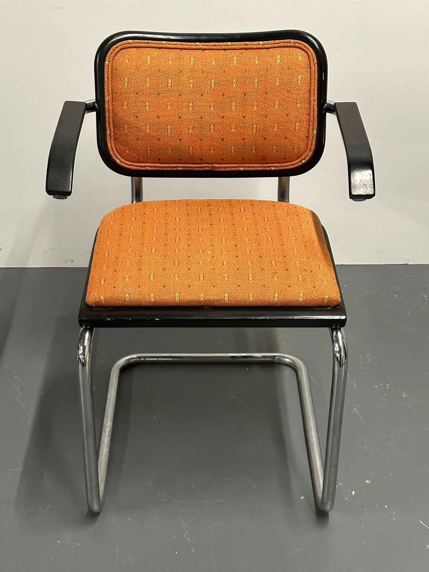 Six Mid-Century Modern Marcel Breuer for Knoll Cesca Chairs, Lacquer, 1960s 3