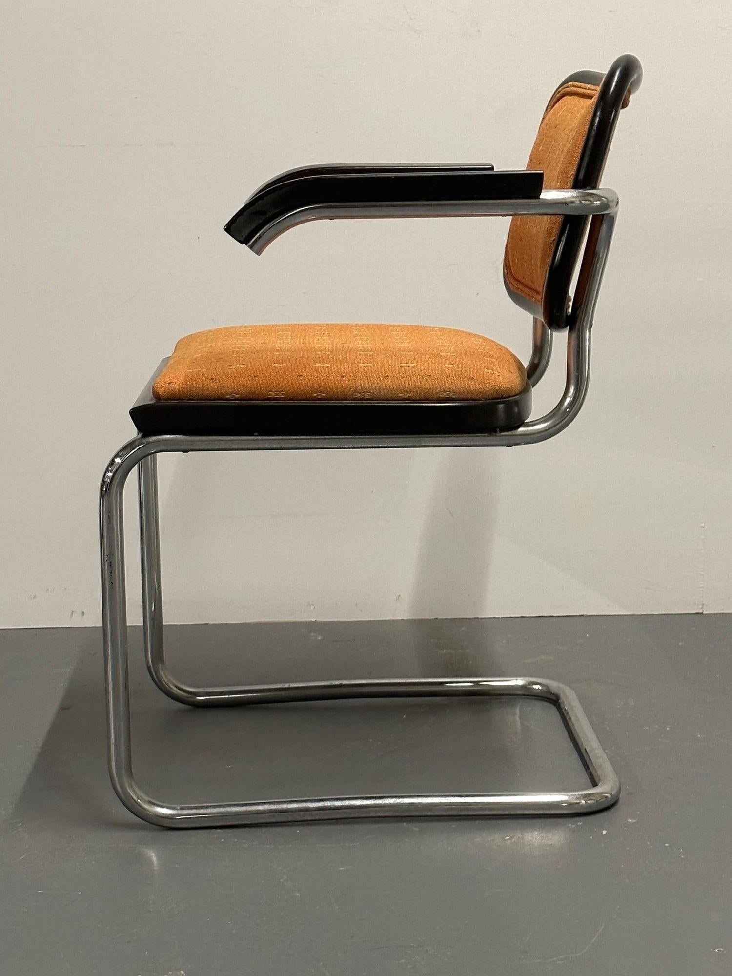 Six Mid-Century Modern Marcel Breuer for Knoll Cesca Chairs, Lacquer, 1960s 4