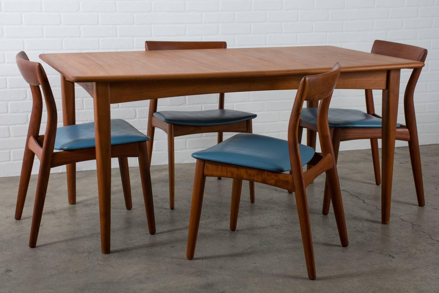 Six Mid-Century Modern Teak Dining Chairs by Viborg Stolefabrik, Denmark 8