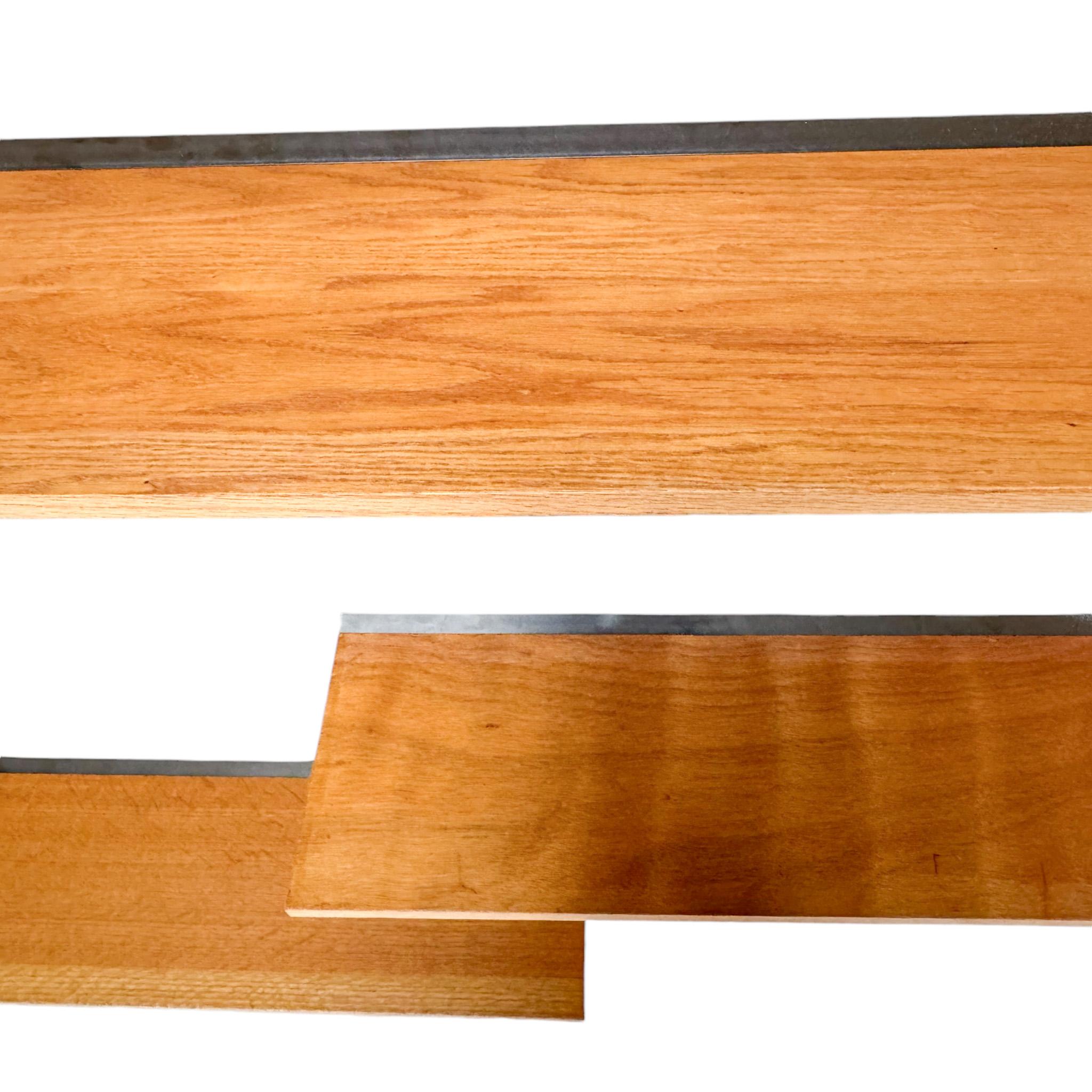 Late 20th Century Six Mid-Century Modern Wall Mounted Shelves, 1970s For Sale