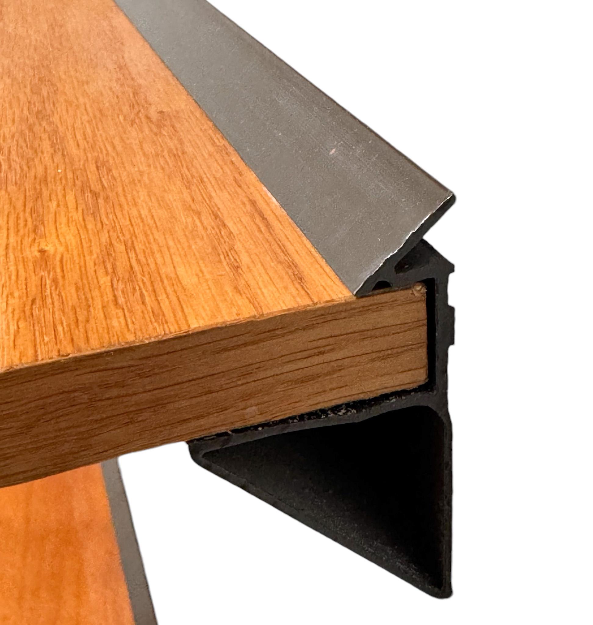 Metal Six Mid-Century Modern Wall Mounted Shelves, 1970s For Sale
