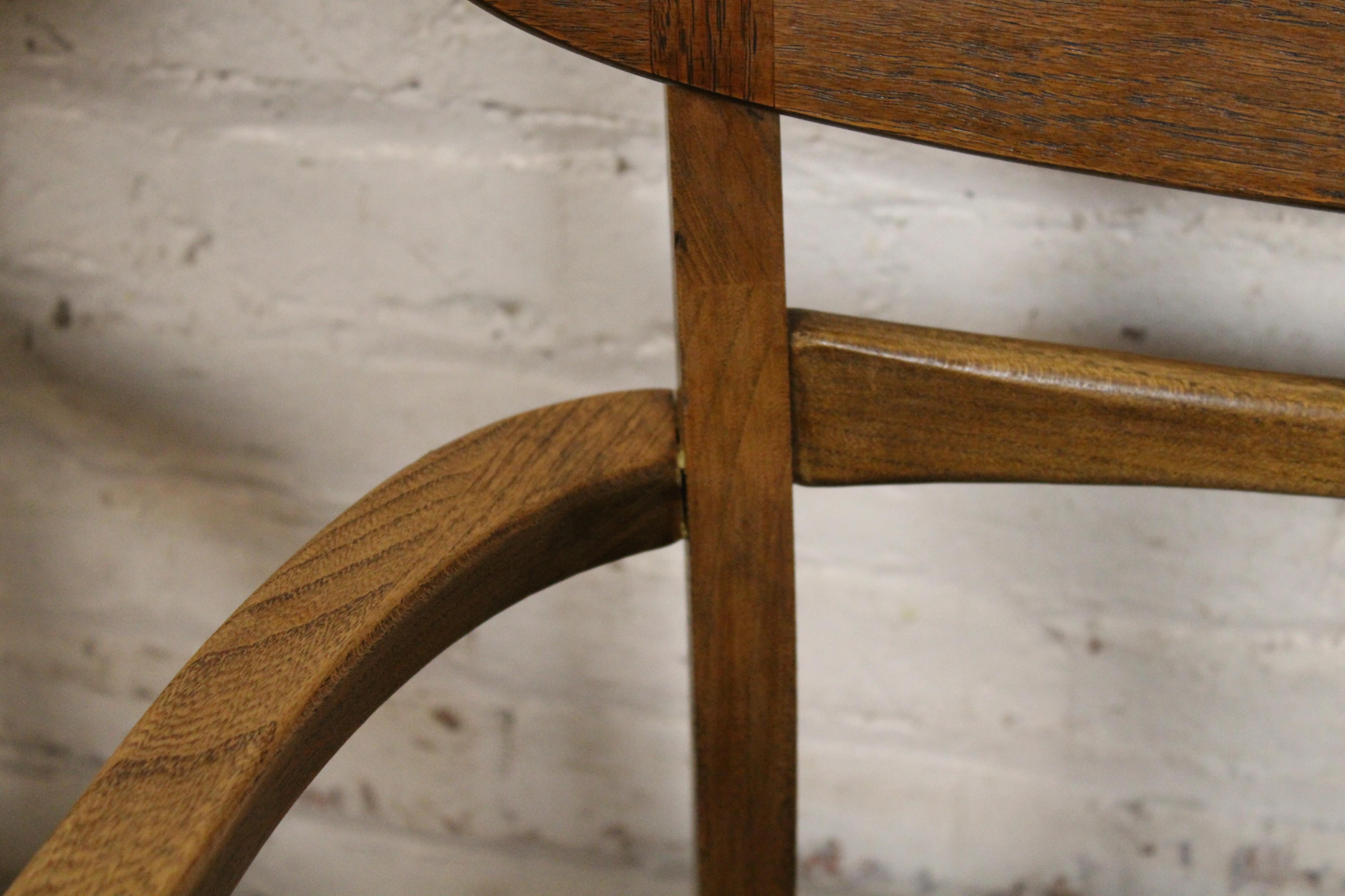 Sechs Esszimmerstühle aus Eiche aus der Mitte des Jahrhunderts von Lane Furniture im Angebot 6