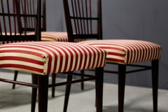 Six Midcentury Chairs by Borsani with Original Certificate, Published, 1950s
