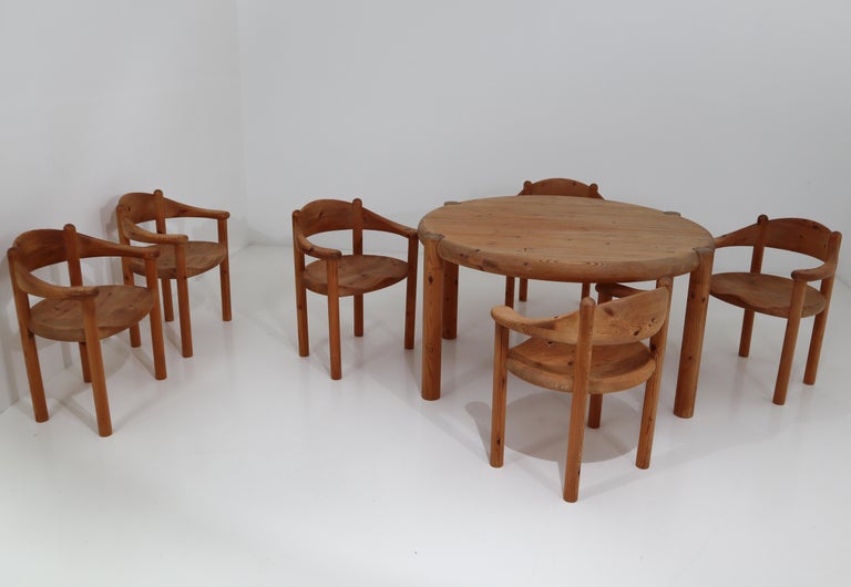 Six Midcentury Dining Room Chairs In Pinewood By Rainer Daumiller Mid Century Modern Six Midcentury Dining Room Chairs In Pinewood By Rainer Daumiller 1970s