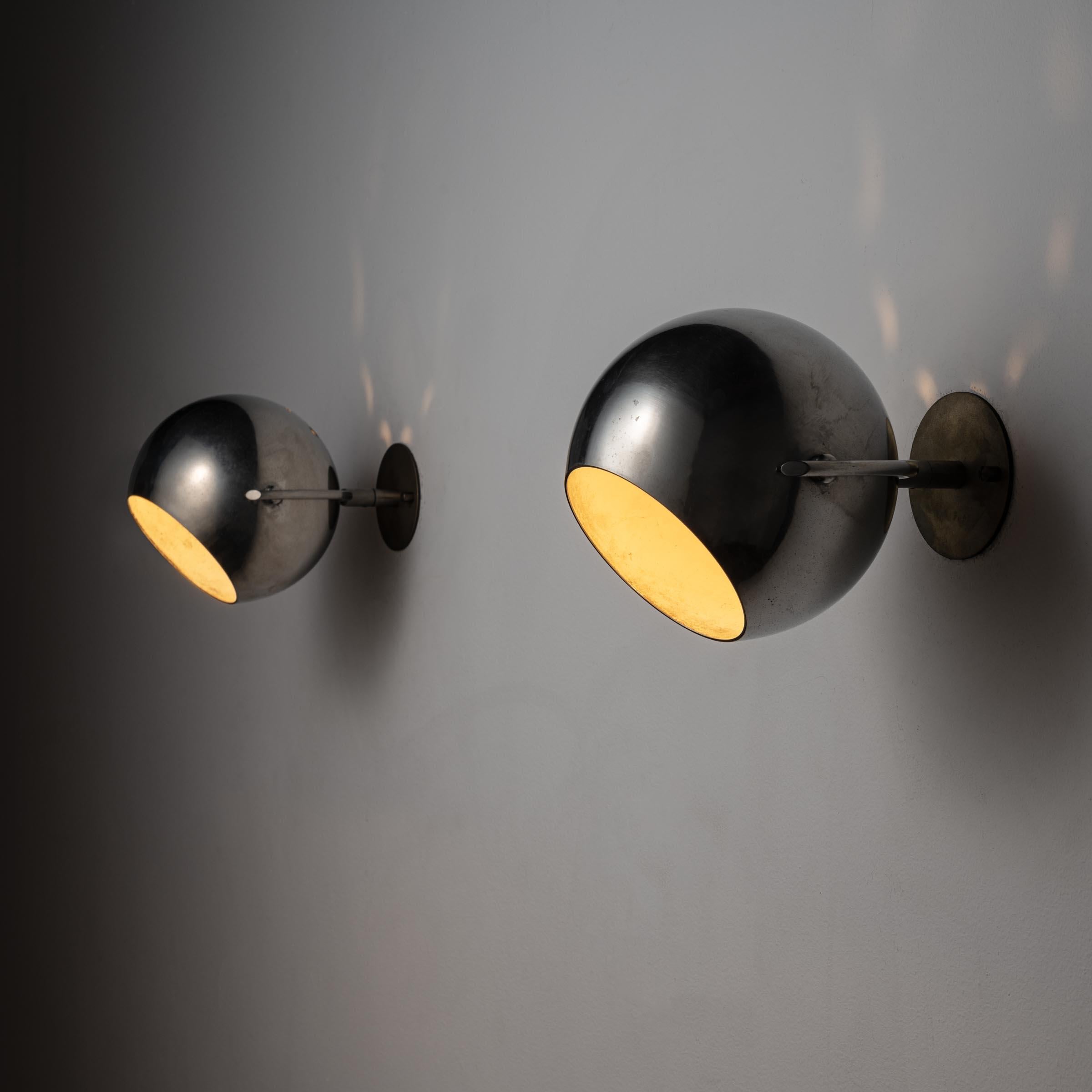 Polished Model 12757 Sconces by Angelo Lelli for Arredoluce