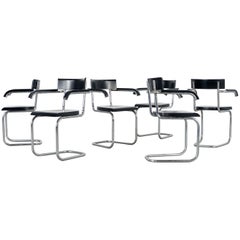 Six Model 262 Cantilever Chairs by Mart Stam for Thonet, circa 1935