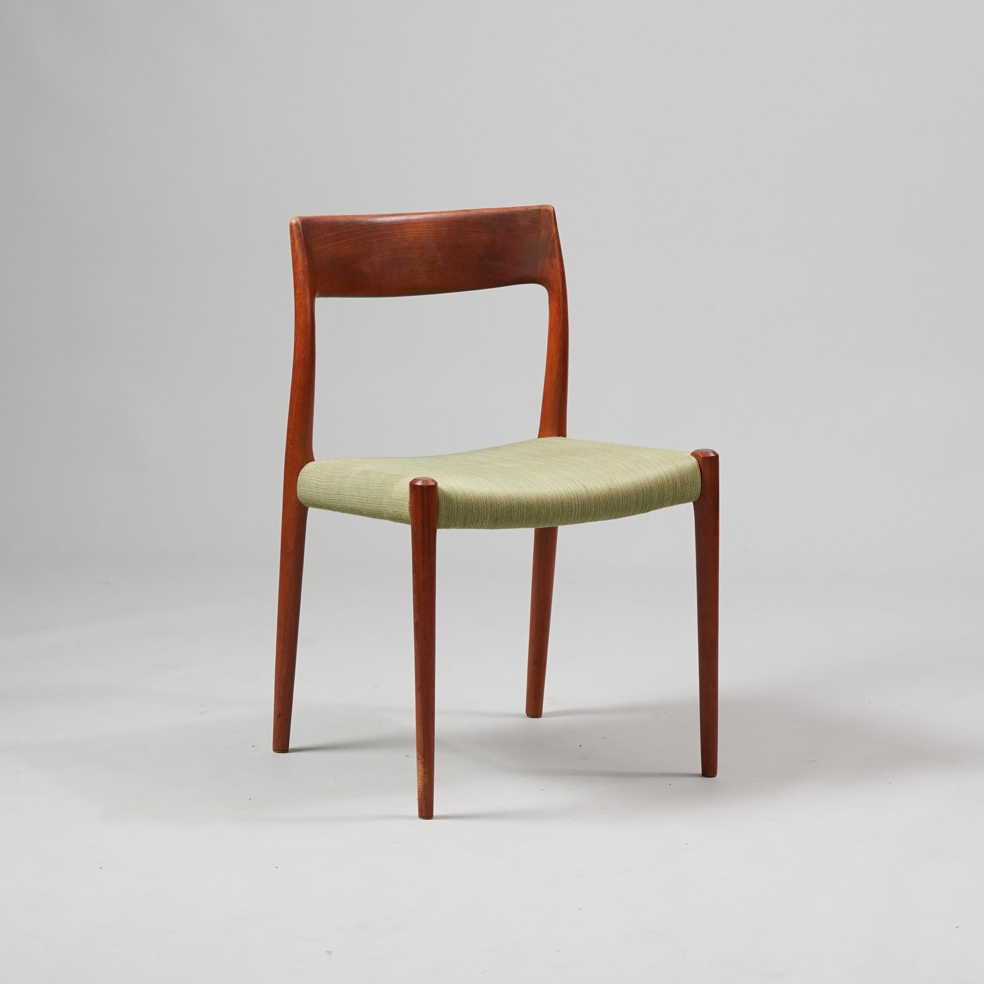 Mid-20th Century Six Model 77 Dining Room Chairs, Niels O. Møller, 1960s