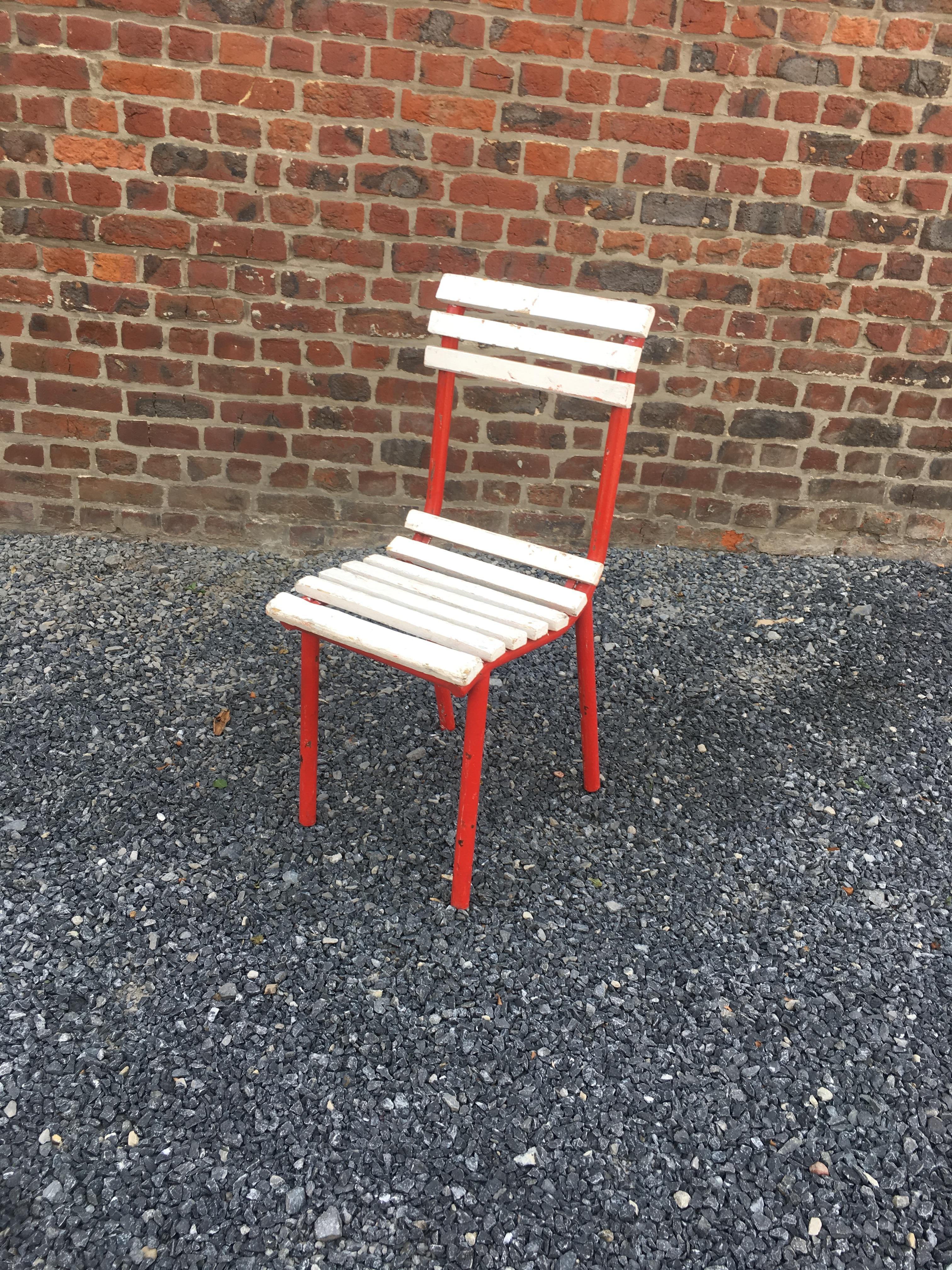 Six Modernist Art Deco Chairs in the Style of  Robert Mallet Stevens In Fair Condition For Sale In Saint-Ouen, FR