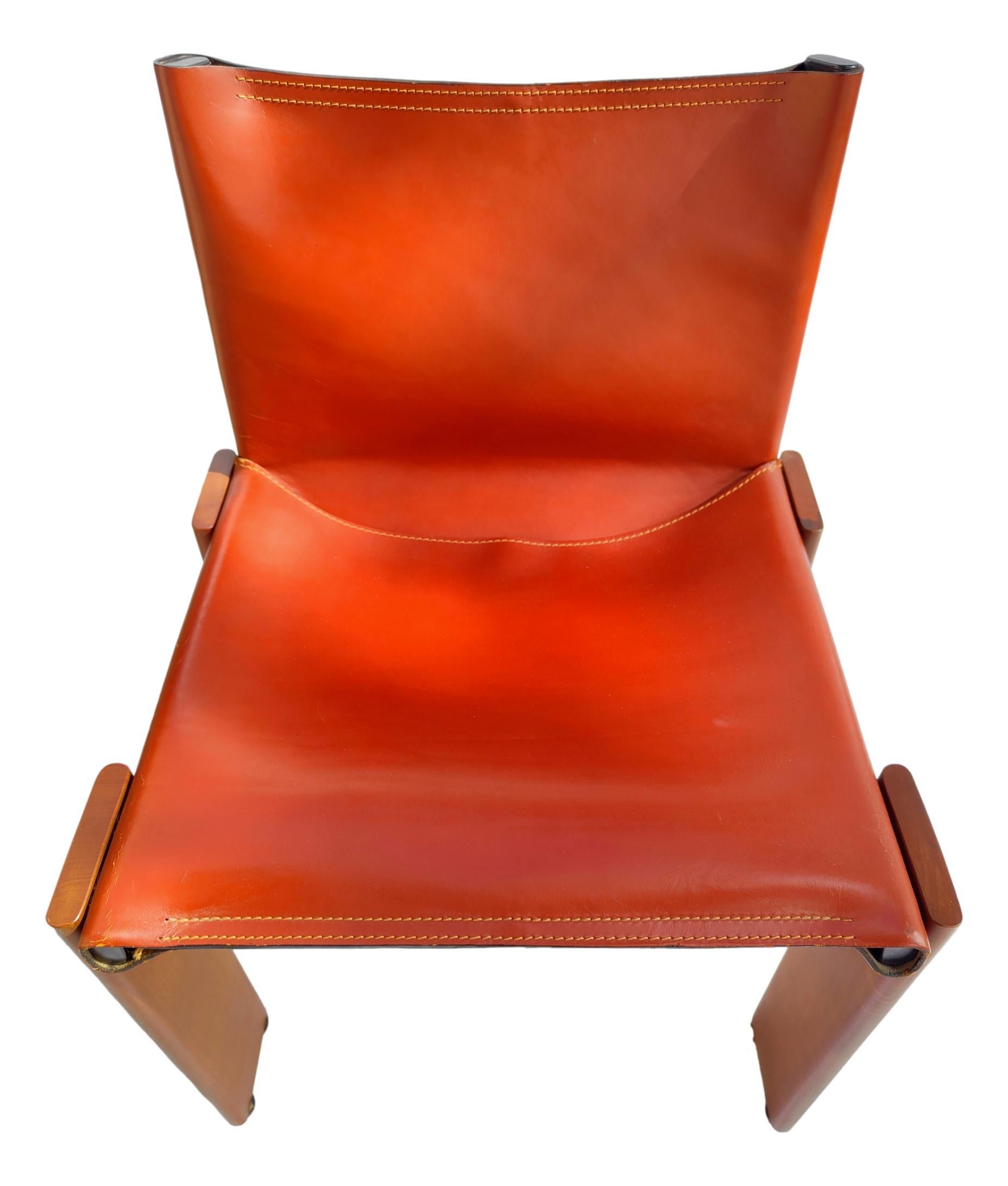 Six chaises en forme de moine conçues par Afra & Tobia Scarpa pour Molteni, Italie 1974 en vente 3