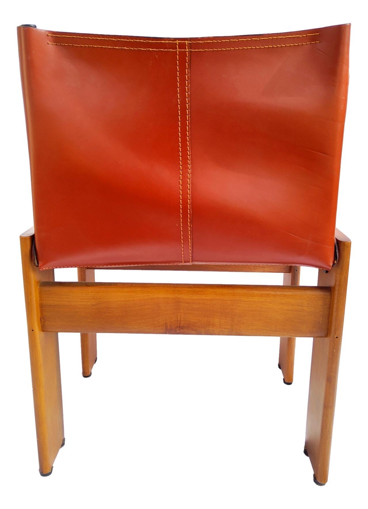 Sechs Monk-Stühle entworfen von Afra & Tobia Scarpa für Molteni, Italien 1974 im Angebot 1
