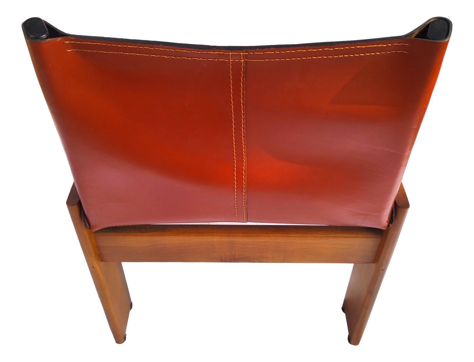 Sechs Monk-Stühle entworfen von Afra & Tobia Scarpa für Molteni, Italien 1974 im Angebot 2