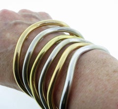 Six Multi-Color Tiffany & Co. Stackable Bangle Bracelets