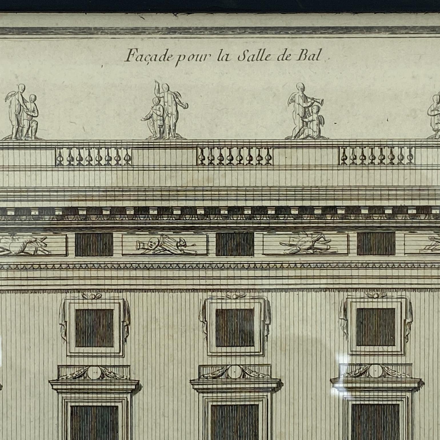Six Neo Classical Architectural Engravings by Jean-François de Neufforge 4