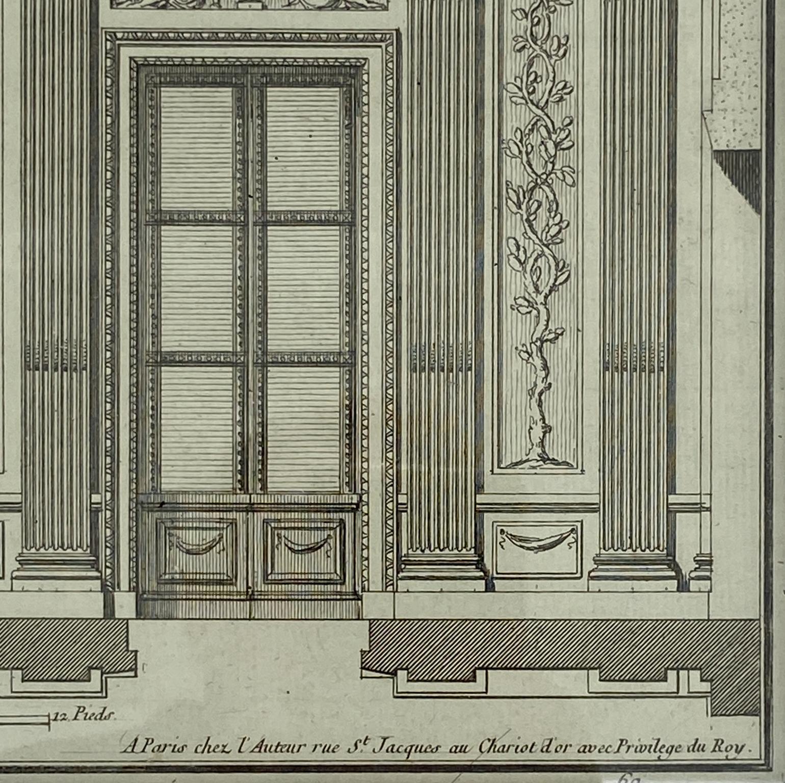Six Neo Classical Architectural Engravings by Jean-François de Neufforge 6