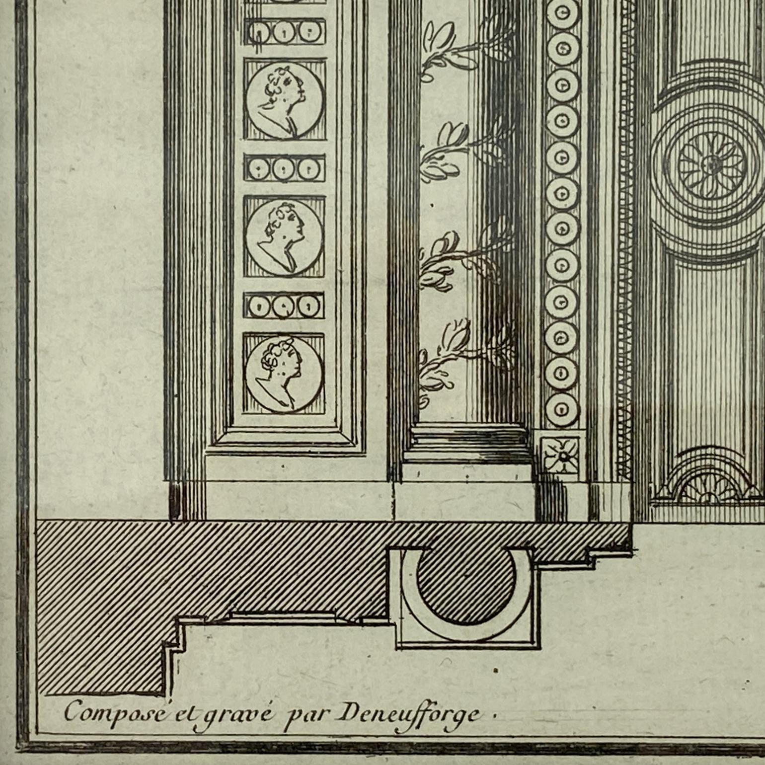 Six Neo Classical Architectural Engravings by Jean-François de Neufforge 7