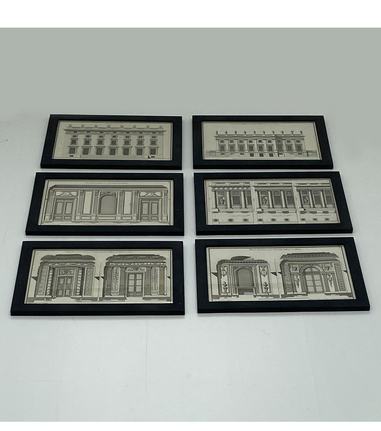 Six Neo Classical Architectural Engravings by Jean-François de Neufforge 13