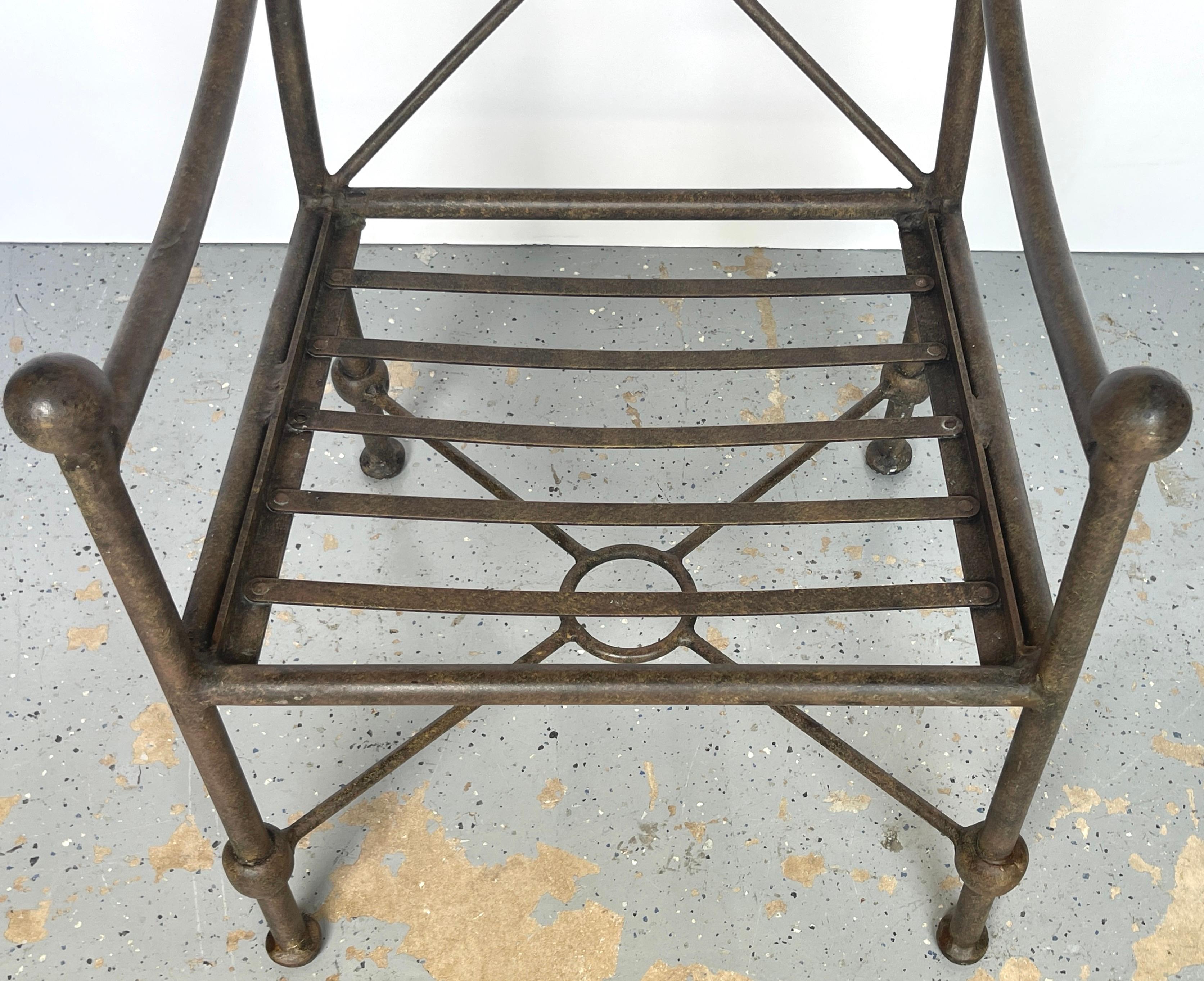 20th Century Six  Neoclassical Style Aluminum Garden Arm Chairs by Brown Jordan 