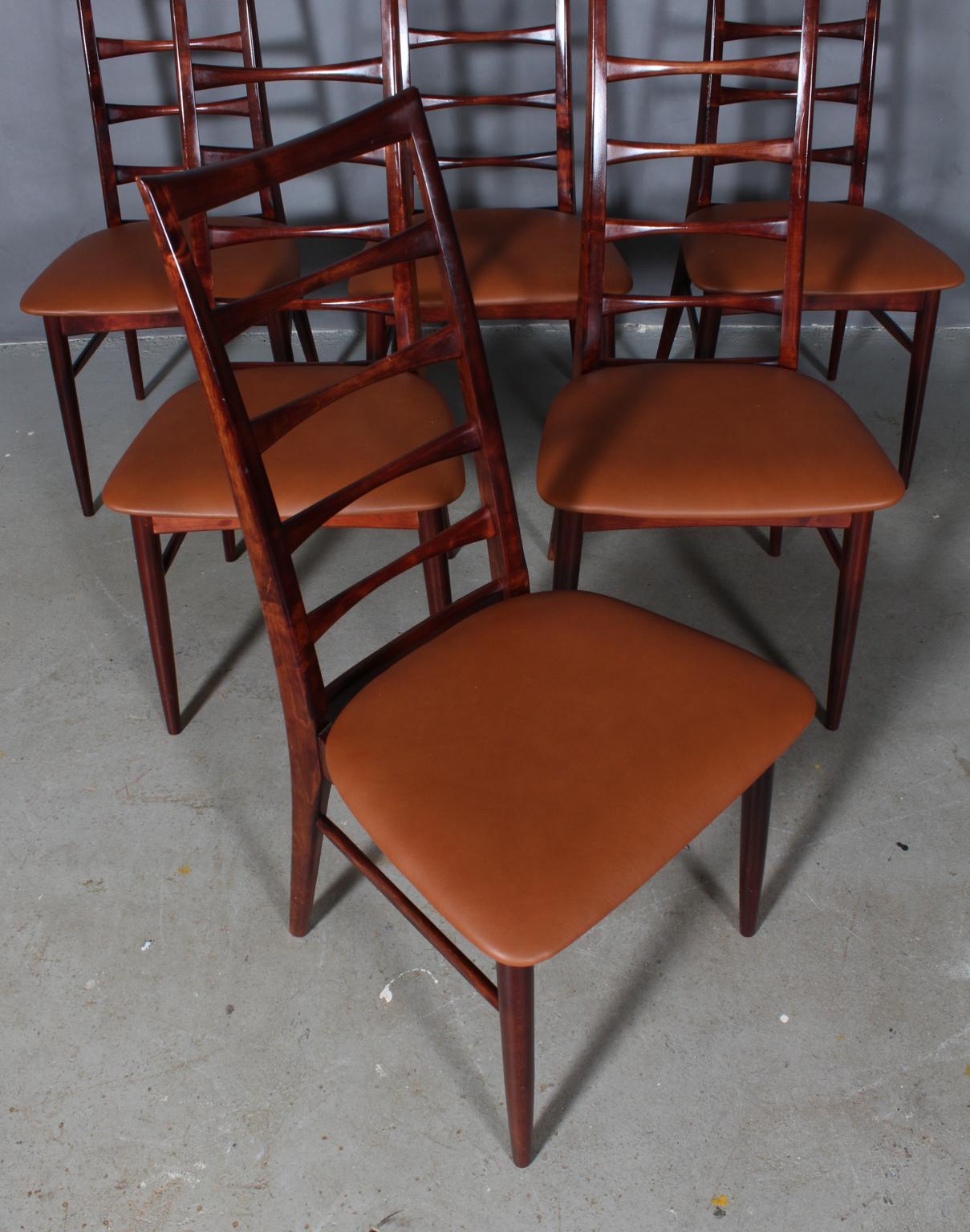 Danish Six Niels Koefoed Dining Chairs, Model 