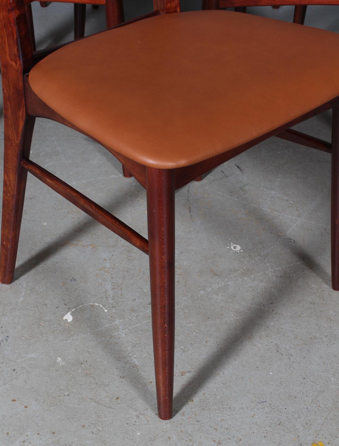 Six Niels Koefoed Dining Chairs, Model 